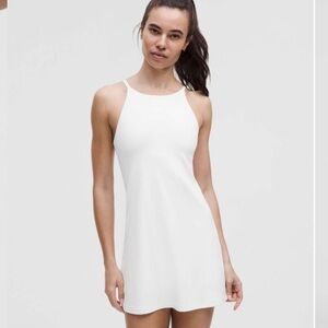 Lululemon Athletica White align high neck dress a/b